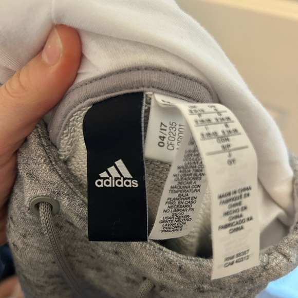 Adidas Cozy Gray Hoodie - Picture 6 of 7